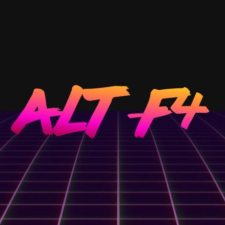 ALT F4 Logo retrowave